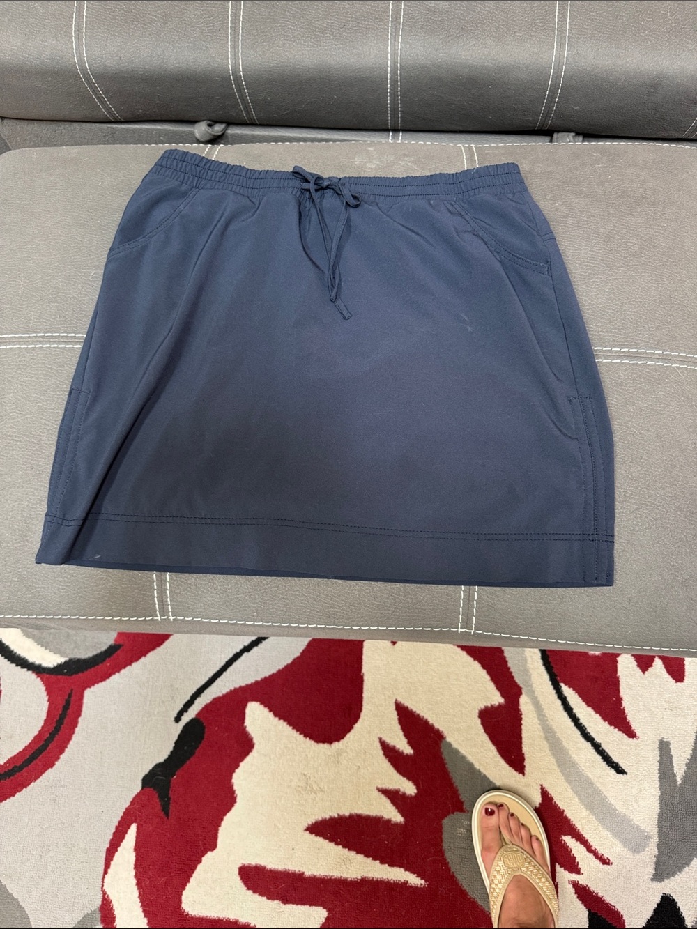Lee Navy Drawstring Active Skort